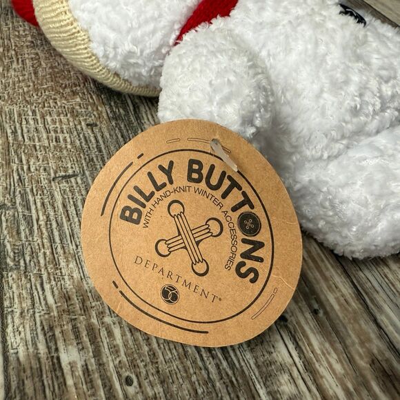 Department 56 Billy Buttons Vintage 2000s Snowman Plush - Picture 3 of 5